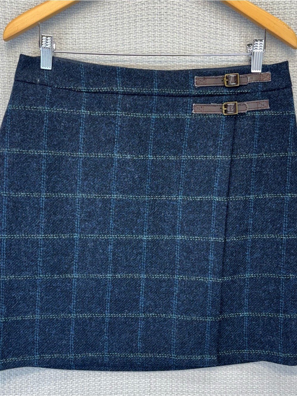 Boden Womens British Tweed by Moon Plaid Skirt Sz 10 Academia Preppy Equestrian
